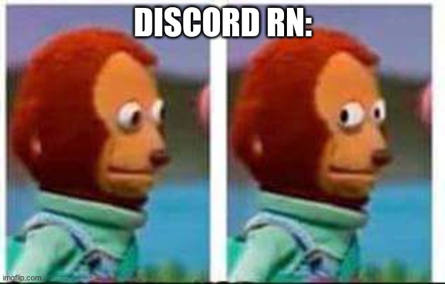 Monkey Puppet | DISCORD RN: | image tagged in monkey puppet | made w/ Imgflip meme maker