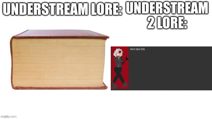 it all started with a "here take this" | image tagged in bruh | made w/ Imgflip meme maker