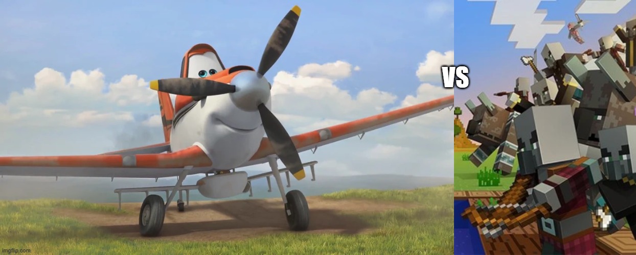 VS | image tagged in snowflake,illagers | made w/ Imgflip meme maker