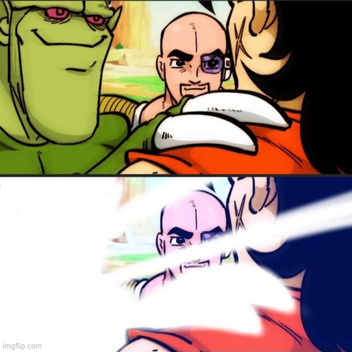 Bye bye yamcha | image tagged in dbz,anime,yamcha,yamcha dead,saiyan | made w/ Imgflip meme maker