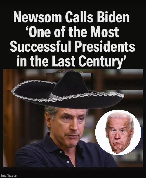 Greasy Gavin has butt love for Biden | image tagged in gavin,biden,fools | made w/ Imgflip meme maker