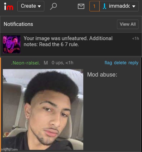 gng I did not think we were serious | image tagged in mod abuse | made w/ Imgflip meme maker
