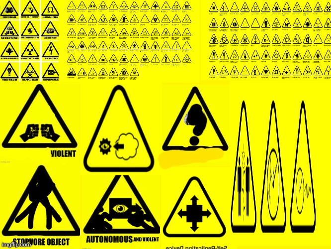 Warning grown Blank Meme Template