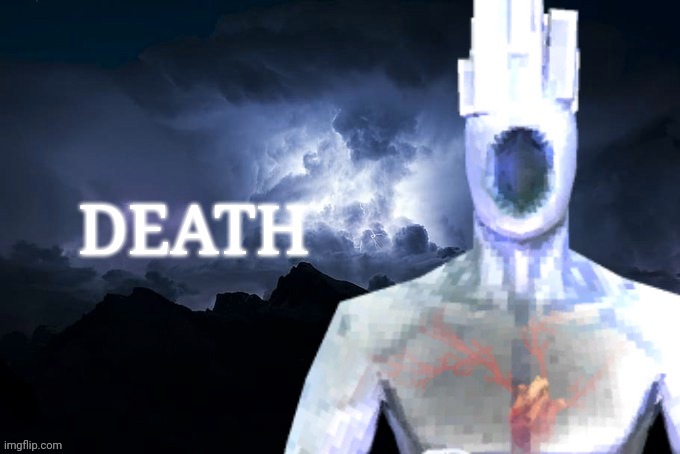 Low Tier Minos Prime | DEATH | image tagged in low tier minos prime | made w/ Imgflip meme maker