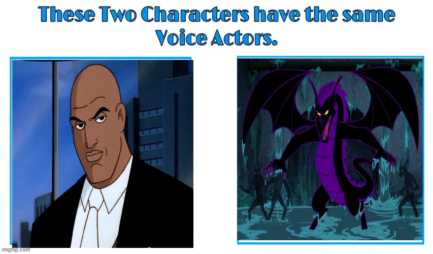 Clancy Brown 2 | image tagged in same voice actor,clancy brown,superman,american dragon jake long,dc comics,disney | made w/ Imgflip meme maker