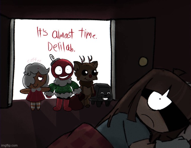 It's almost time....mp3 | image tagged in bobette,ginger,rudie,coal,delilah,dandy's world | made w/ Imgflip meme maker