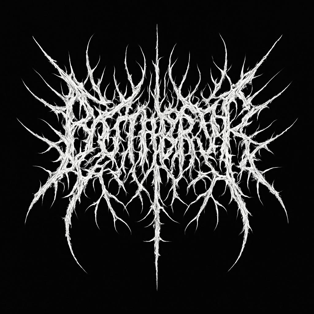 Death metal band logo that is unreable Blank Meme Template