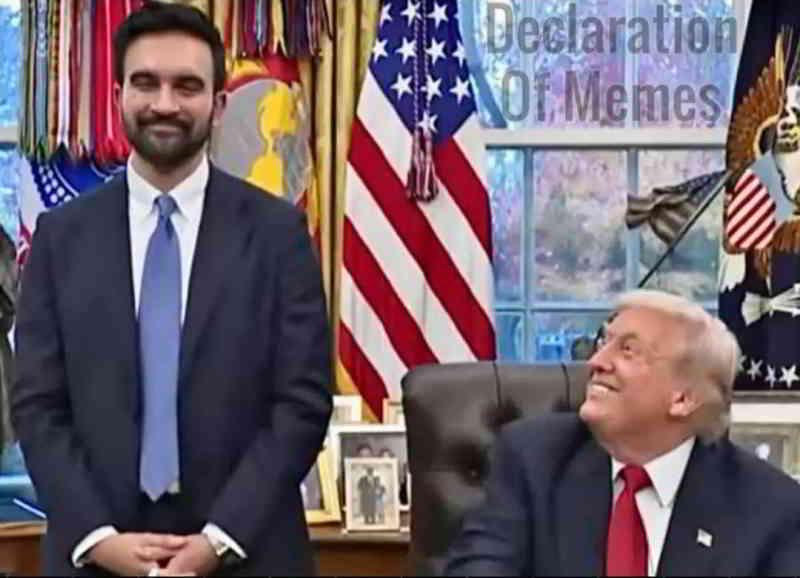 Bedfellows Mamdani Trump Blank Meme Template