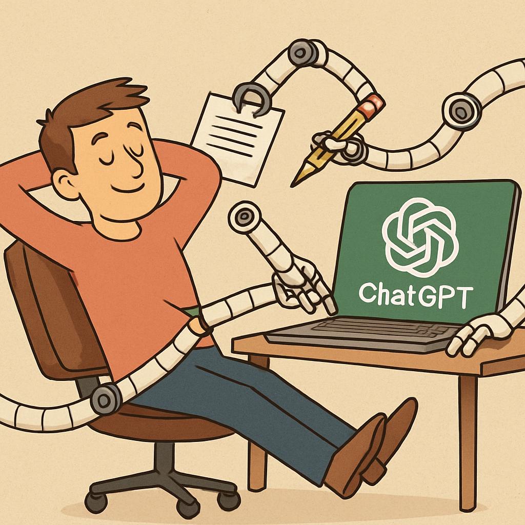 someone getting all the help while doing nothing from chatgpt Blank Meme Template