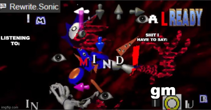 rewrite kyokai annoucement temp | gm | image tagged in rewrite kyokai annoucement temp | made w/ Imgflip meme maker