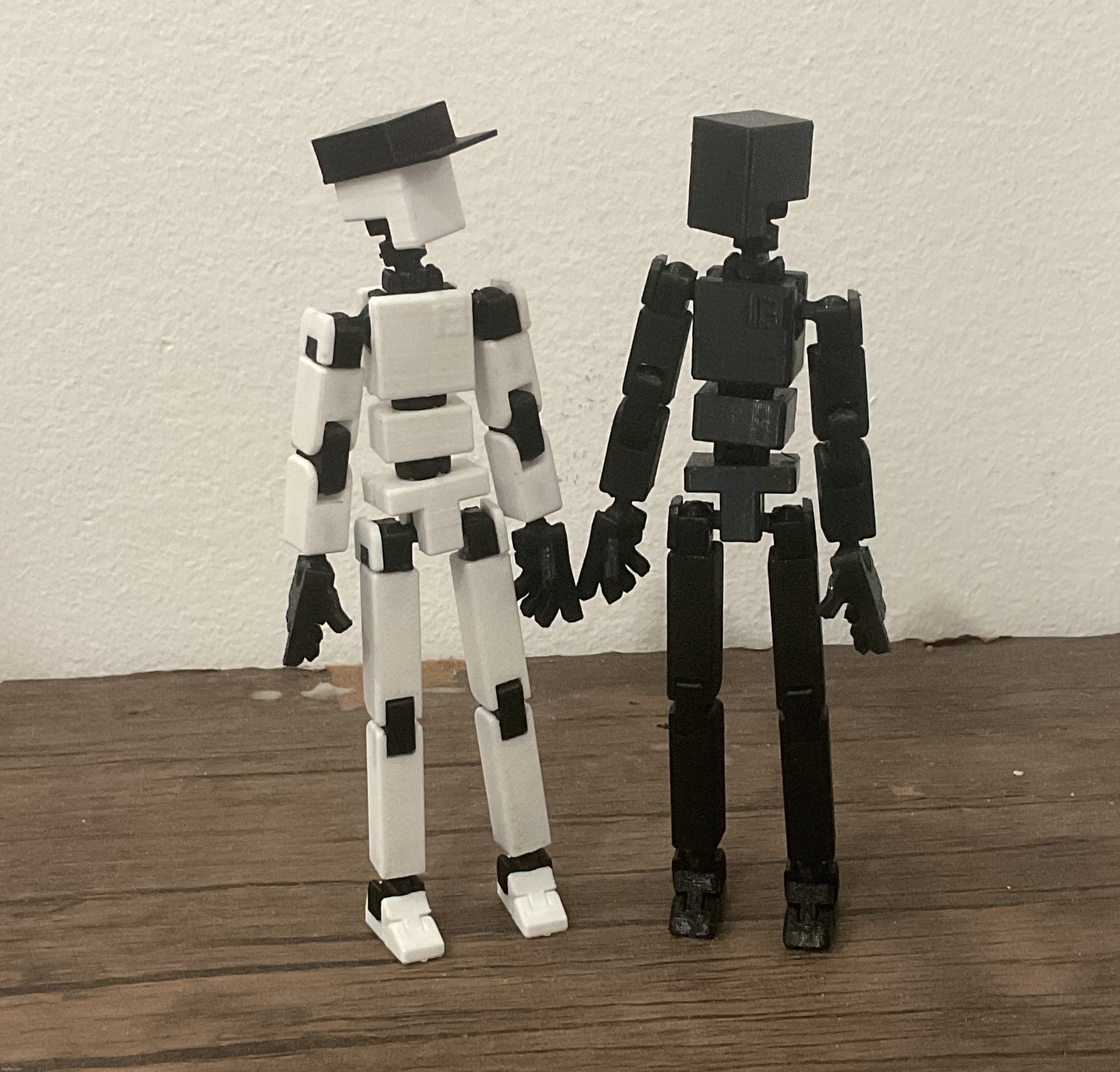 yesterday i got bigger versions of shiro and kuro and now the mini ones are called mini shiro and mini kuro | made w/ Imgflip meme maker