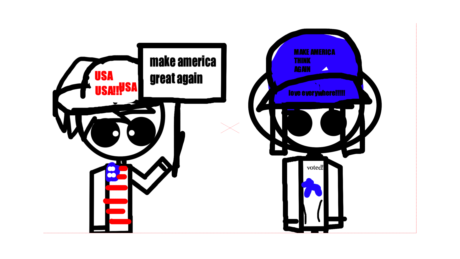 Maybe We Can All Be FRIENDS Blank Meme Template