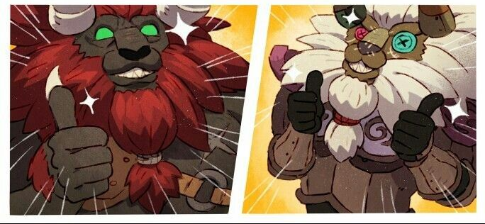 Lynel and Link thumb up Blank Meme Template