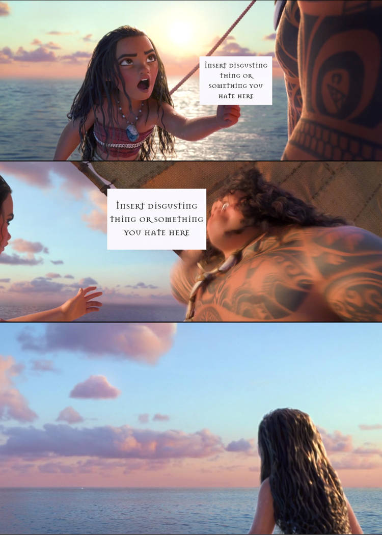 Maui throwing what? Blank Meme Template