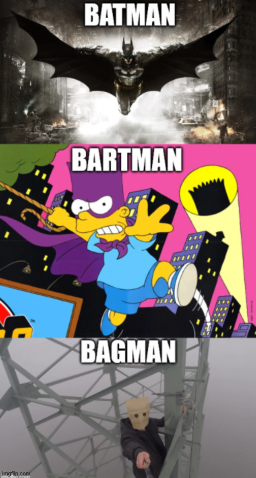 Tribble B | image tagged in batman,bartman,bagman,lattice climbing,climbing,memes | made w/ Imgflip meme maker