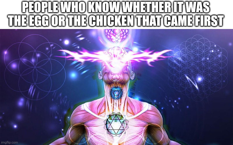 PEOPLE WHO KNOW WHETHER IT WAS THE EGG OR THE CHICKEN THAT CAME FIRST | image tagged in the tactic to surpass f1 f3 | made w/ Imgflip meme maker