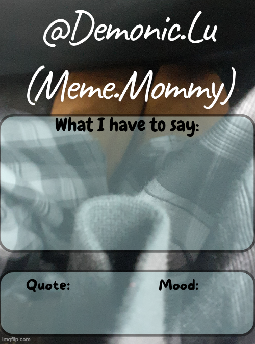 Demonic.Lu temp Blank Meme Template