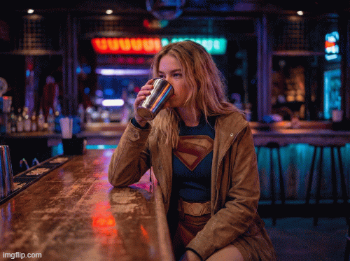 supergirl | GET A DRINK HANDY NEW TRAILER DROPS IN 2 WEEKS | image tagged in gifs,trailer drop,lol,fun,hero | made w/ Imgflip images-to-gif maker