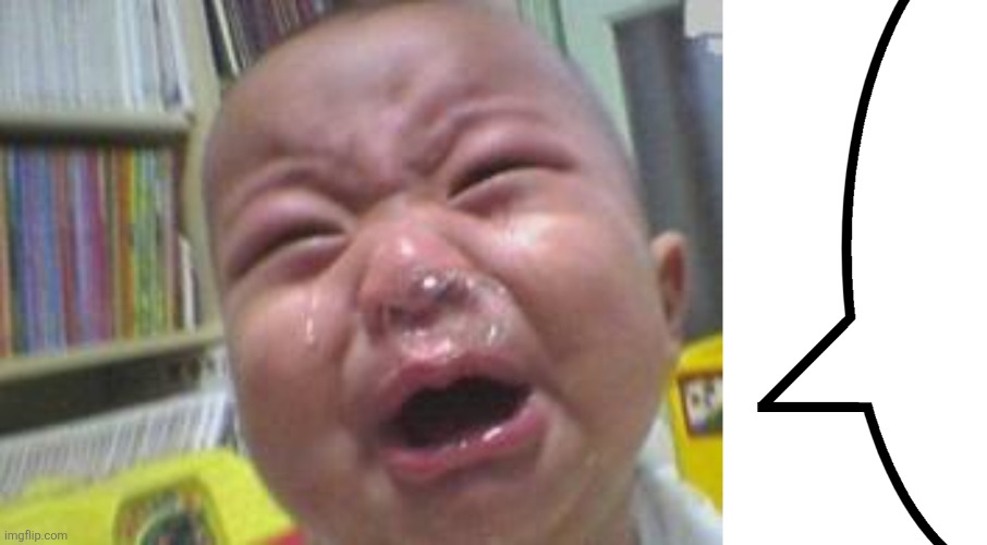 Side speech bubbles | image tagged in funny crying baby,speech bubble | made w/ Imgflip meme maker