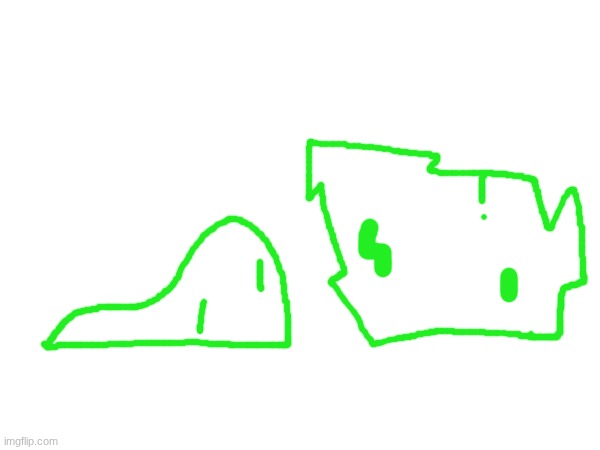 fun fact, blots and fake blobs are cool with each other | made w/ Imgflip meme maker