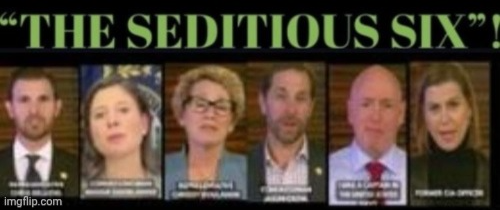 The Seditious Six Blank Meme Template
