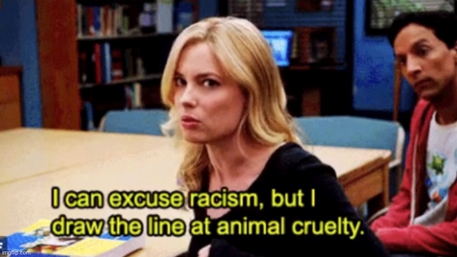 i can excuse racism britta community | image tagged in i can excuse racism britta community | made w/ Imgflip meme maker
