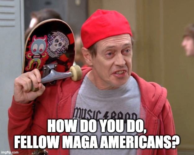 How do you do fellow kids | HOW DO YOU DO, FELLOW MAGA AMERICANS? | image tagged in how do you do fellow kids | made w/ Imgflip meme maker