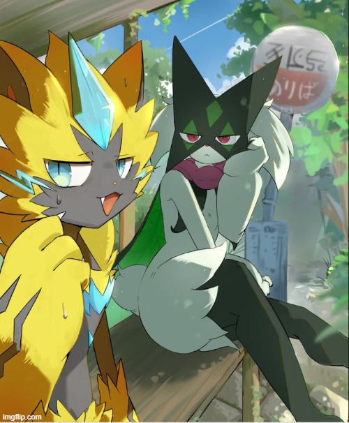 image tagged in mewoscarada,zerora | made w/ Imgflip meme maker