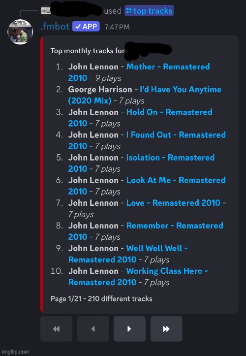 here’s the best I can post rn. Top tracks of the last month | made w/ Imgflip meme maker