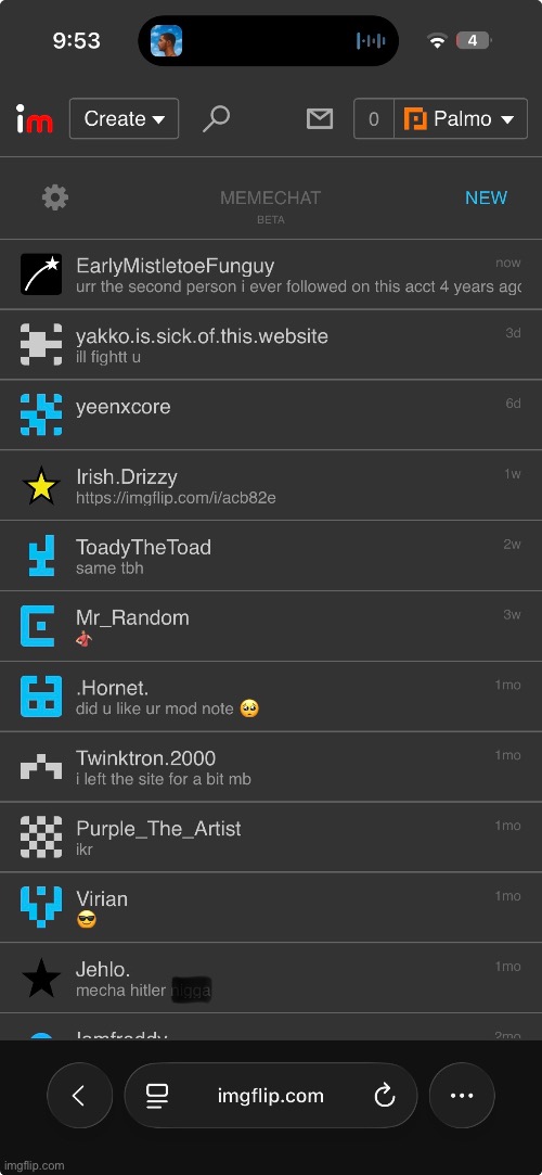 nobody memechats me | made w/ Imgflip meme maker