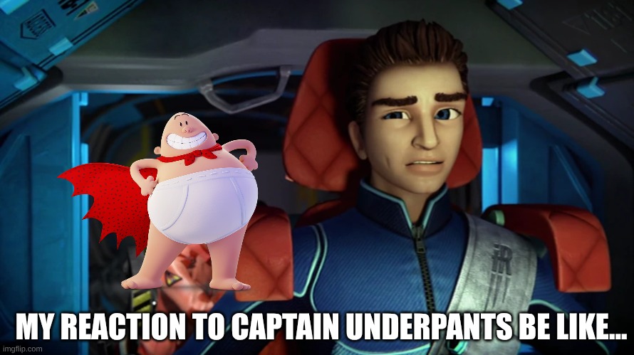 Suspicious Scott 2026 Meme: My Reaction to Captain Underpants Be Like | MY REACTION TO CAPTAIN UNDERPANTS BE LIKE... | image tagged in suspicious scott,meme2026,captain underpants,meme,silly meme,brainrot | made w/ Imgflip meme maker