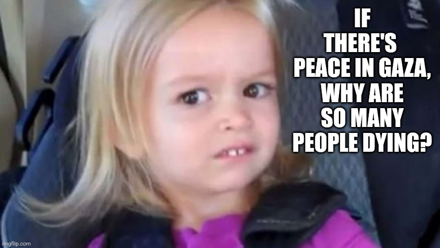 Ceasefire no more | IF THERE'S 
PEACE IN GAZA, WHY ARE SO MANY PEOPLE DYING? | image tagged in blonde girl,memes,peace was never an option,israel,palestine,civilians dying | made w/ Imgflip meme maker