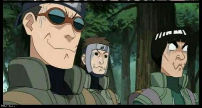 Yamato, Aoba and Guy Sensei holding in laughter | image tagged in yamato aoba and guy sensei holding in laughter | made w/ Imgflip meme maker