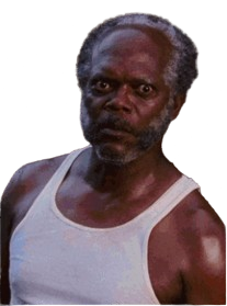 black man stare Blank Meme Template