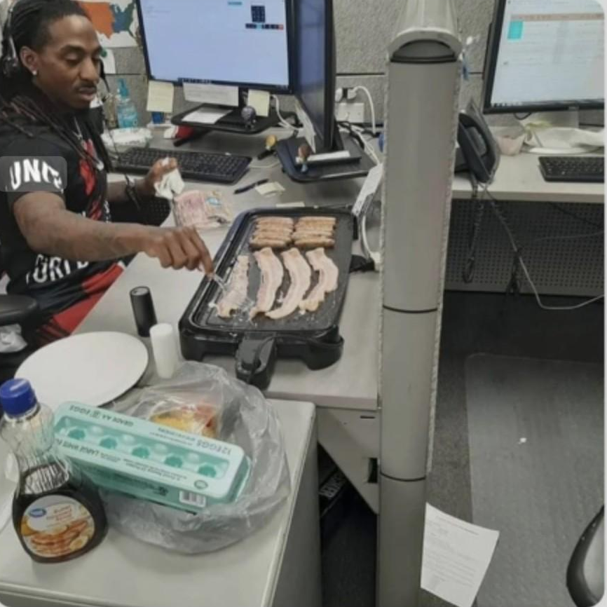 Office barbecue Blank Meme Template