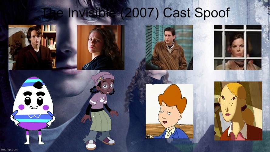 Credit to Waldness Topic International for this used | image tagged in meme,memes,spoof cast,the invisible,characters,roles | made w/ Imgflip meme maker