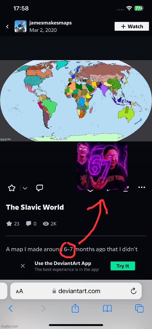 i stumbled into ts while looking for map resources on deviantart(dont ask why) | made w/ Imgflip meme maker