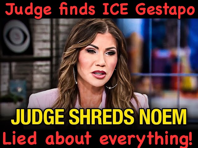 https://m.youtube.com/watch?v=Qo77_wVx4GA | Judge finds ICE Gestapo; Lied about everything! | image tagged in noem | made w/ Imgflip meme maker