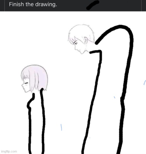 hunchback ahh | image tagged in finish the drawing | made w/ Imgflip meme maker