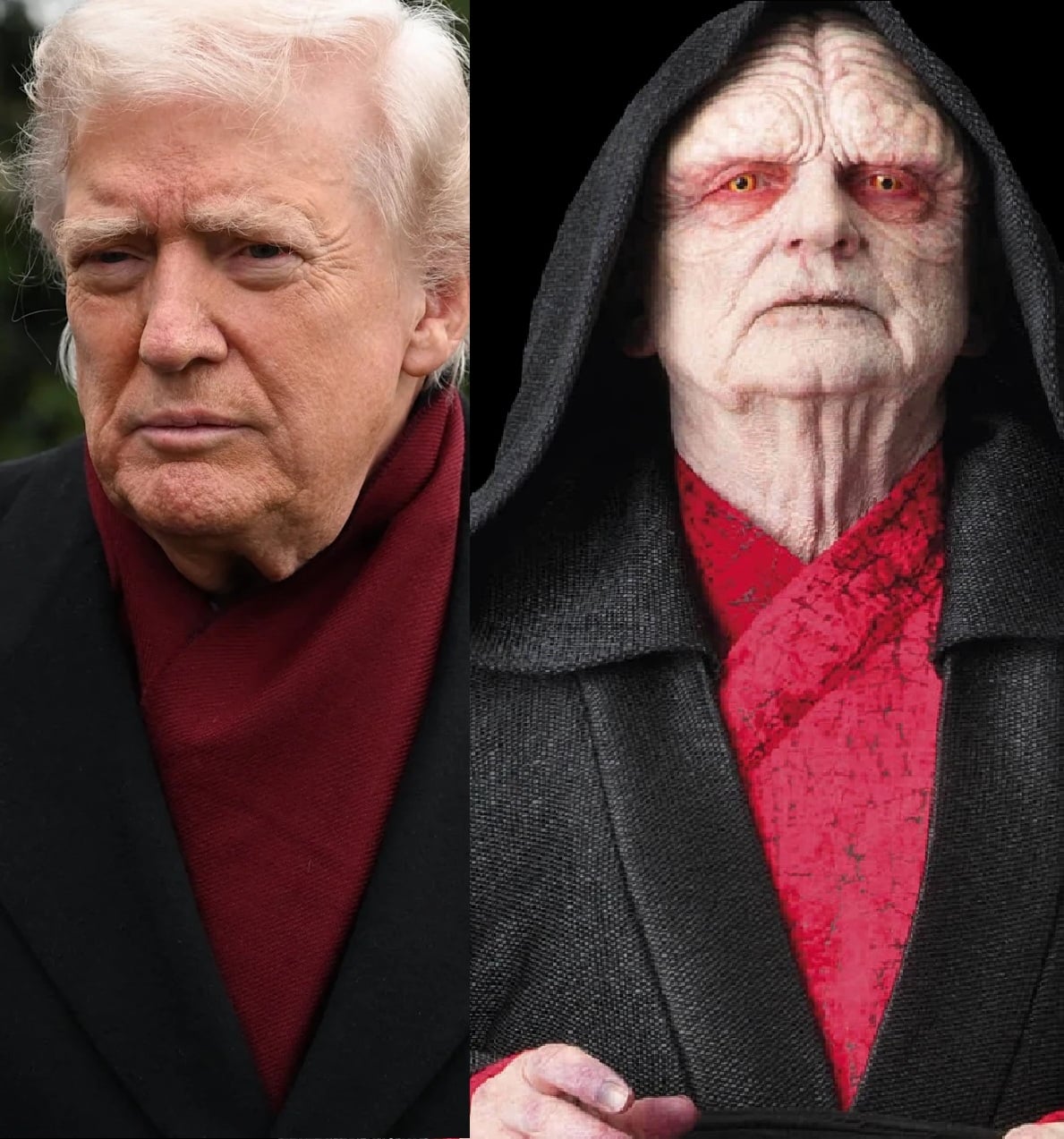 Trump Palpatine Blank Meme Template