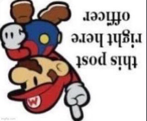 This post right here officer paper mario | image tagged in this post right here officer paper mario | made w/ Imgflip meme maker