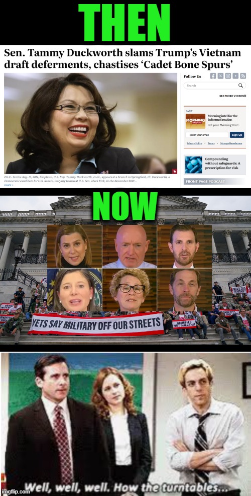 THEN NOW | image tagged in well well well how the turntables | made w/ Imgflip meme maker