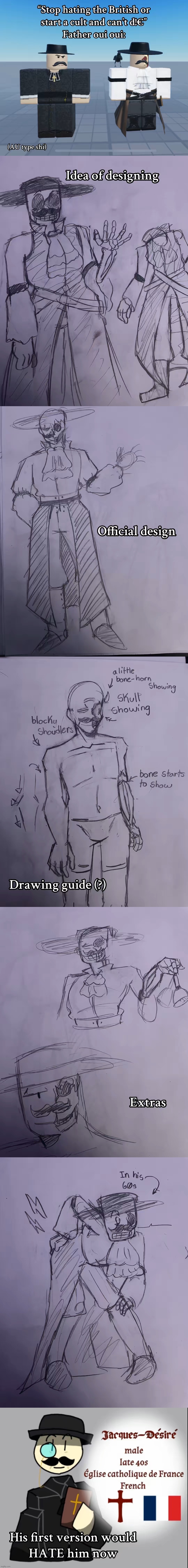 Father oui oui started a cult again [Skeleton warning?] | made w/ Imgflip meme maker