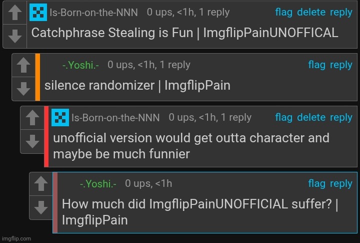 ImgflipPain vs. ImgflipPainUNOFFICAL | MSMG Unemployment Cup 26 | image tagged in imgflippain | made w/ Imgflip meme maker