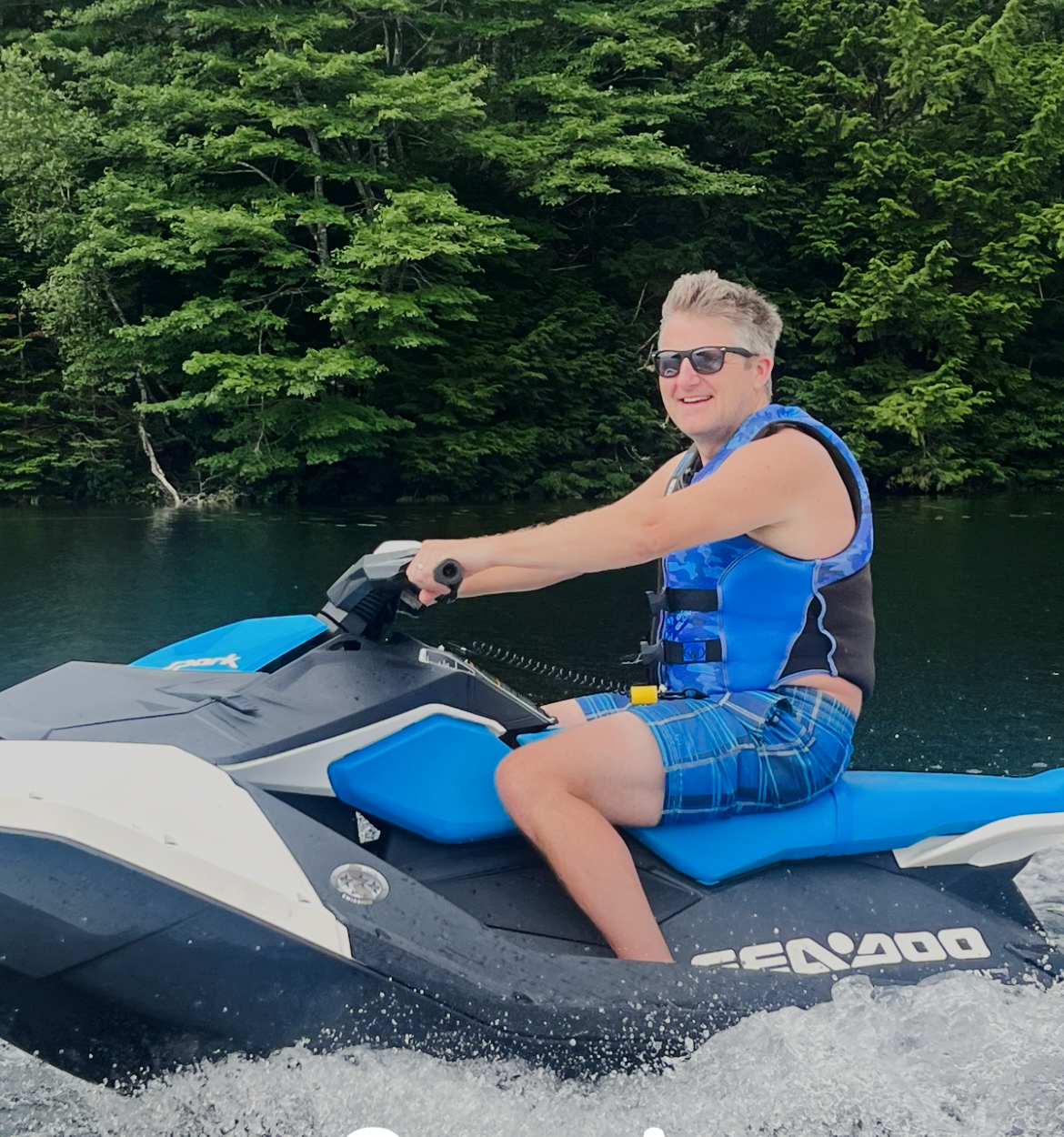 Out on the lake Blank Meme Template