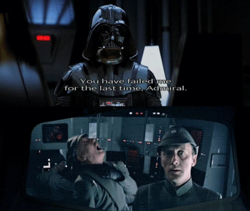 Failed me for the last time Blank Meme Template