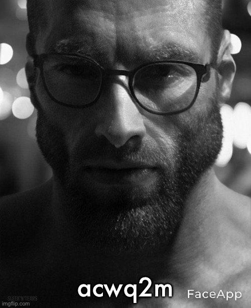 spreading christmas cheer | acwq2m | image tagged in gigachad staring with glasses | made w/ Imgflip meme maker