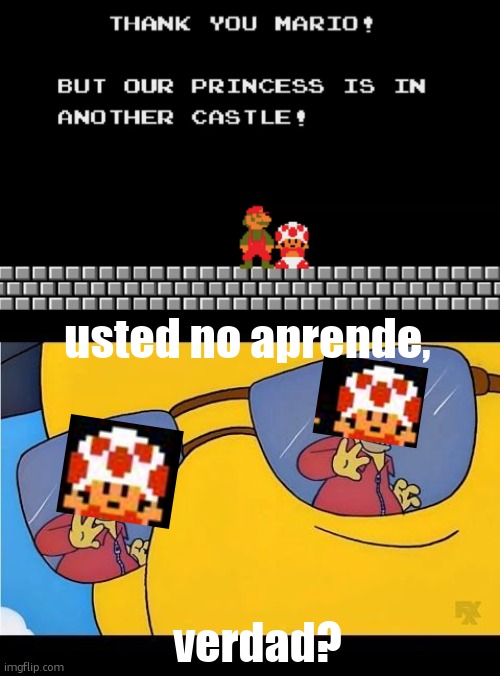 rip toed | usted no aprende, verdad? | image tagged in usted no aprende verdad | made w/ Imgflip meme maker