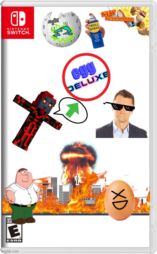 TRY MY NEW GAME, IT'S CALLED "EGG"! | egg; egg | image tagged in nintendo switch | made w/ Imgflip meme maker