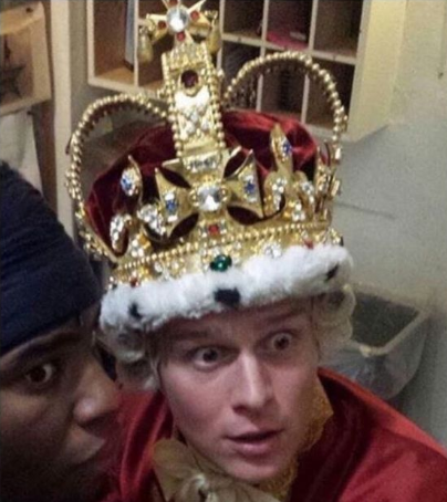 King George Panicked Mentallity Blank Meme Template